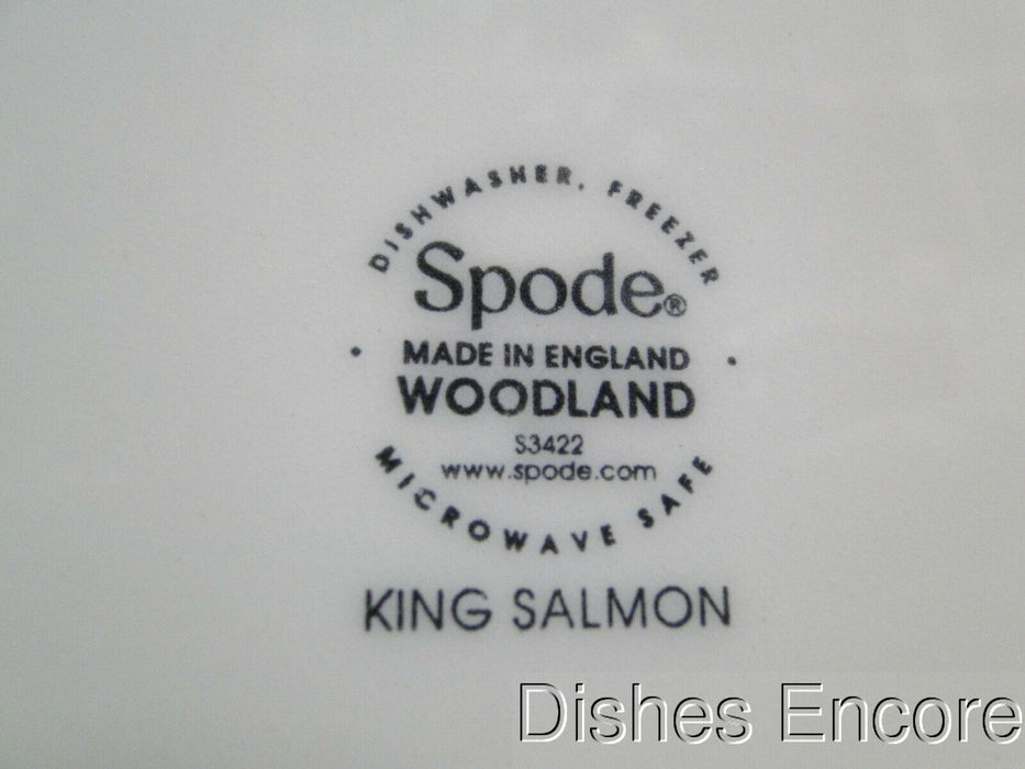 Spode Woodland King Salmon Fish: NEW Salad Plate (s), 7 3/4", Box