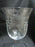 Colony COL2 Gray Cut Floral: Water or Wine  Goblet, 7 5/8" Tall