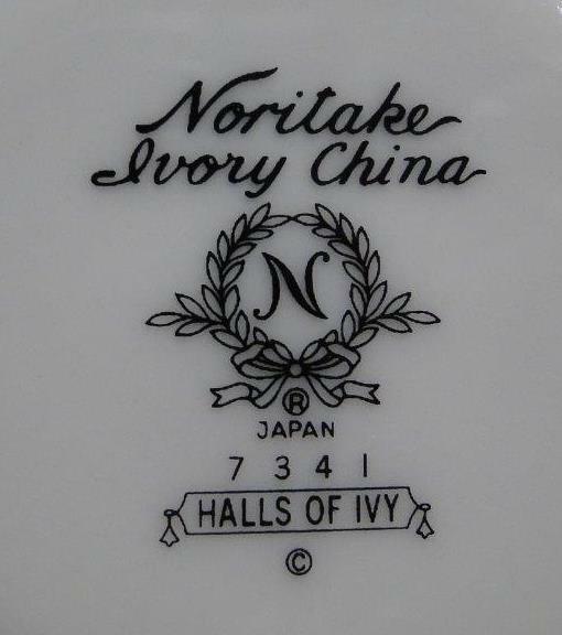 Noritake Halls of Ivy, 7341, Ivory w/ Raised Leaves: Cup & Saucer Set, 2 7/8"