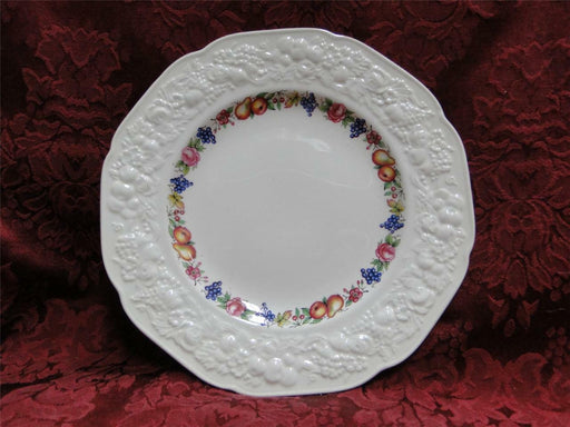 Crown Ducal Florentine Garden, Fruit: Bread Plate (s), 6", Crazing