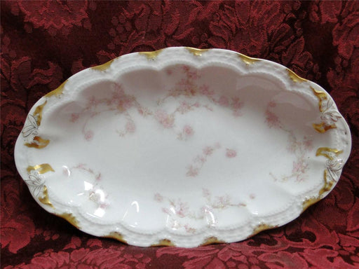 Haviland (Limoges) Schleiger 247d, Pale Pink Flowers: Relish Dish, 8 1/2", As Is