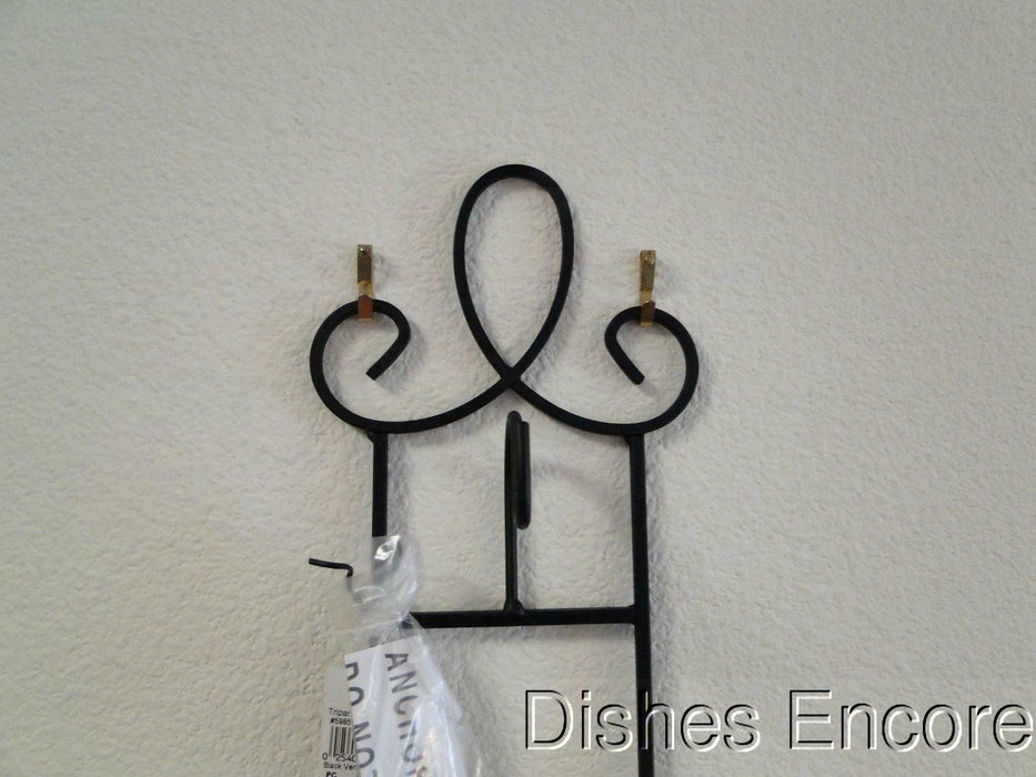 Tripar Augusta Vertical Black Display Rack for 4 Cup & Saucer Sets, 36"