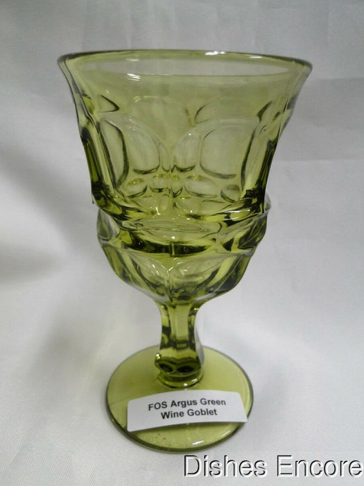 Fostoria Argus Green: Wine Goblet (s), 4 7/8" Tall