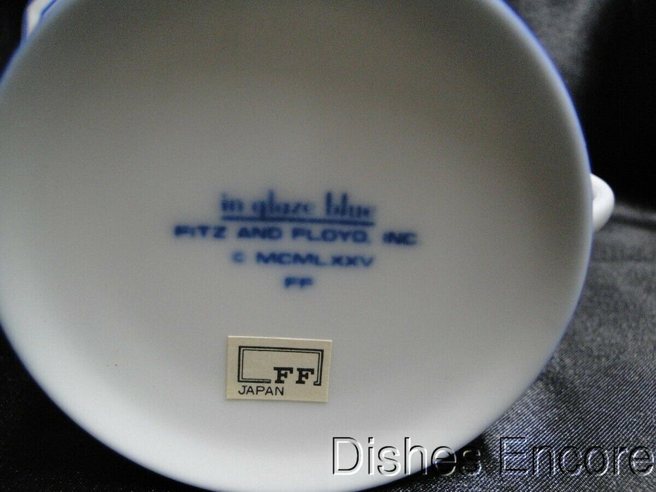 Fitz & Floyd Pin Stripe Blue: Cup & Saucer Set (s), Cup Backstamps Do Not Match