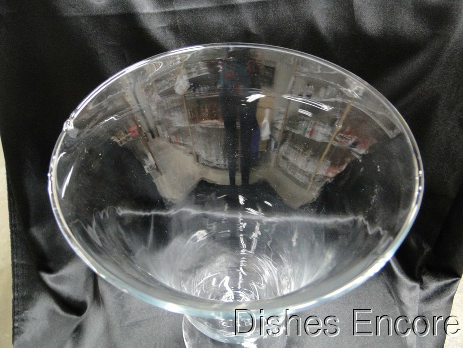 Clear w/ Smooth Body, Ball Stem: Vase (s), 13" Tall, Flaw on Edge -- MG#139