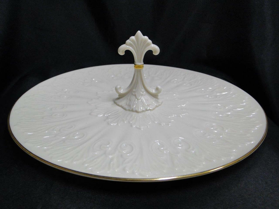 Lenox Chateau Collection, Ivory, Gold Trim: Center Handled Serving Tray, 12 3/4"
