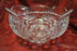 Clear, Fan & Diamond Design: Lead Crystal Salad Bowl, 8 3/4" x 5" Tall -- MG#231