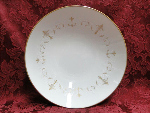 Noritake Courtney, 6520, Gold & White Scrolls: Round Vegetable Bowl (s), 8 3/8"