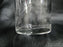 Clear w/ Gray Cut Flowers & Leaves: Flat Tumbler (s), 5 1/8" -- CR#088
