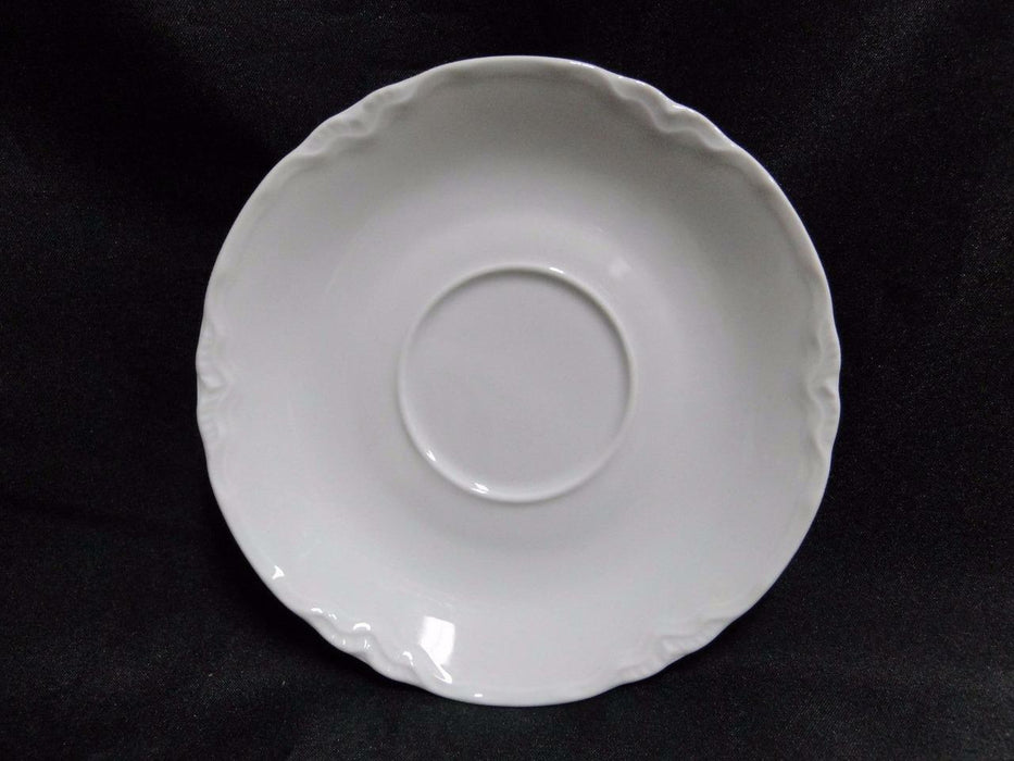 Hutschenreuther Racine, White: 5 1/2" Saucer Only, "1814" Backstamp