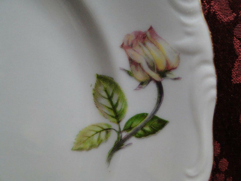 Ucagco Yellow Roses, Green Leaves, Embossed: Salad Plate (s), 7 3/8"