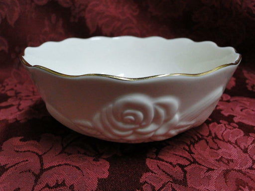 Lenox Rosebud Collection, Ivory w/ Embossed Roses, Gold: 5" All Purpose Bowl