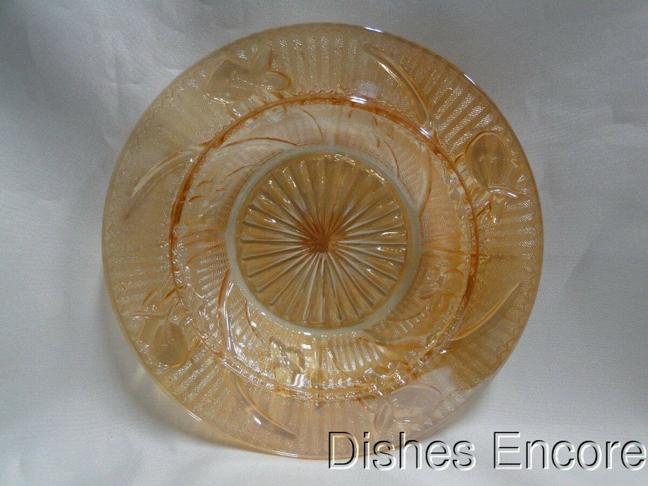 Jeannette Iris Iridescent: Butter Dish Bottom Only, 5 3/4", No Lid