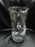 Toscany (Romania) Clear w/ Gray Cut Sailboat, Original Sticker: Pitcher, 10"