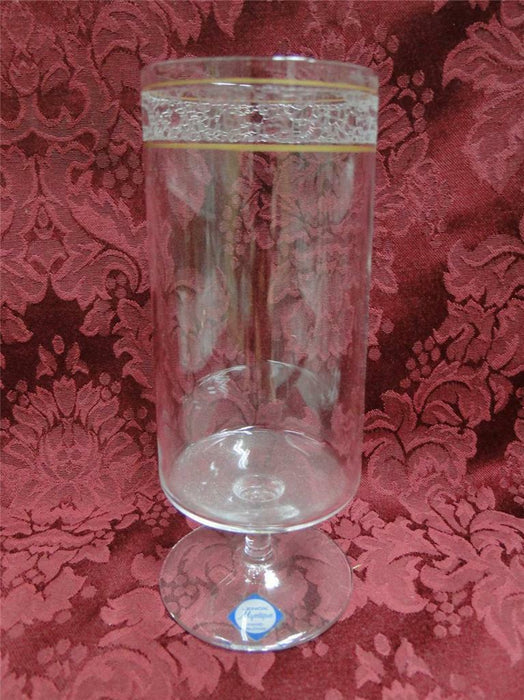 Lenox Mystique Crystal, Etched, Gold Bands: Iced Tea (s), 6 1/4"