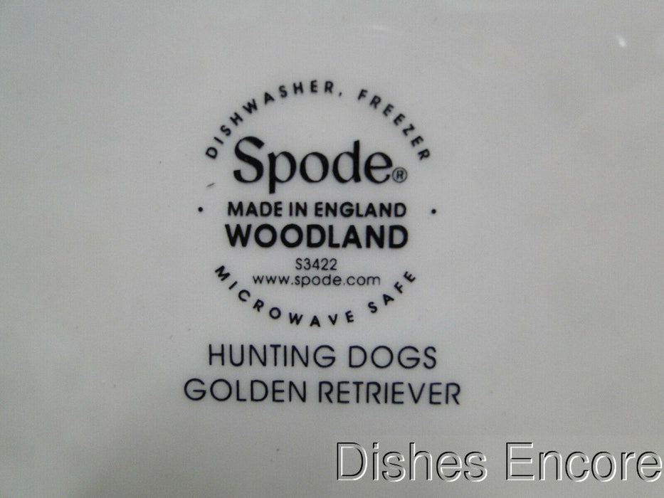 Spode Woodland Golden Retriever Hunting Dog: NEW Salad Plate (s), 7 3/4", Box