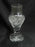 Clear w/ Cut Design: Hurricane Lamp Base, No Globe, 6", As Is  -- MG#111