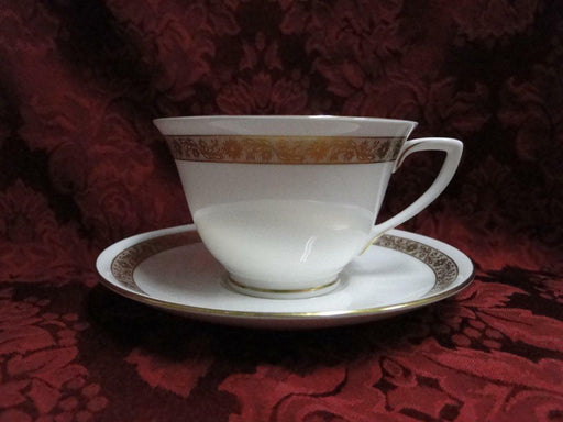 Royal Worcester Golden Anniversary, Gold Flowers & Band: Cup & Saucer Set (s)