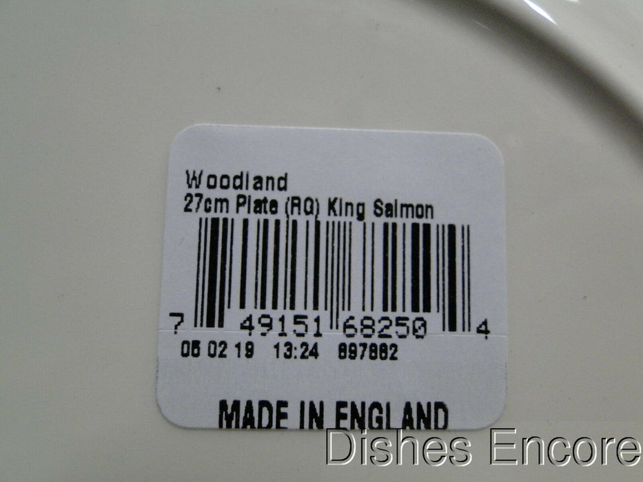 Spode Woodland King Salmon, North American Fish: NEW Dinner Plate, 10 1/2", Box