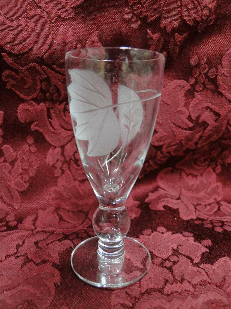 McBride Cameo, Frosted Leaves: Cordial (s), 3 1/2" Tall