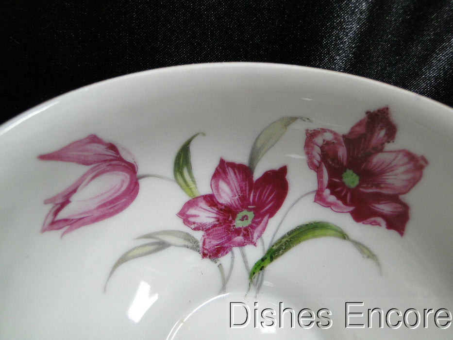 Winterling 84: Embossed Scrolls, Pink Flowers: Cup & Saucer Set (s), 2 1/8"