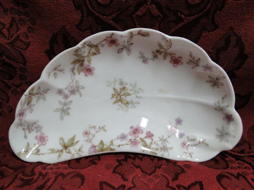 Haviland (Limoges) Schleiger 81a, Pink, Blue, Lavender: Crescent Plate (s)