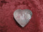 Waterford Crystal Paperweight: Clear Heart w/ Cut Ridges, Ridge Center, As Is