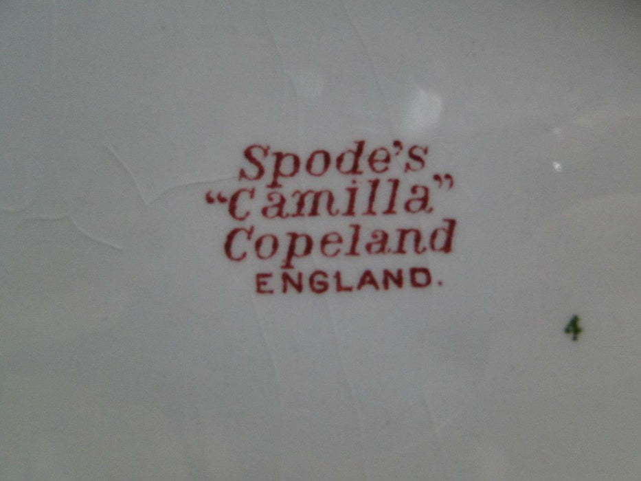 Copeland Spode's Camilla Red, Pink, Floral: Square Serving Bowl, 9 1/8", As Is