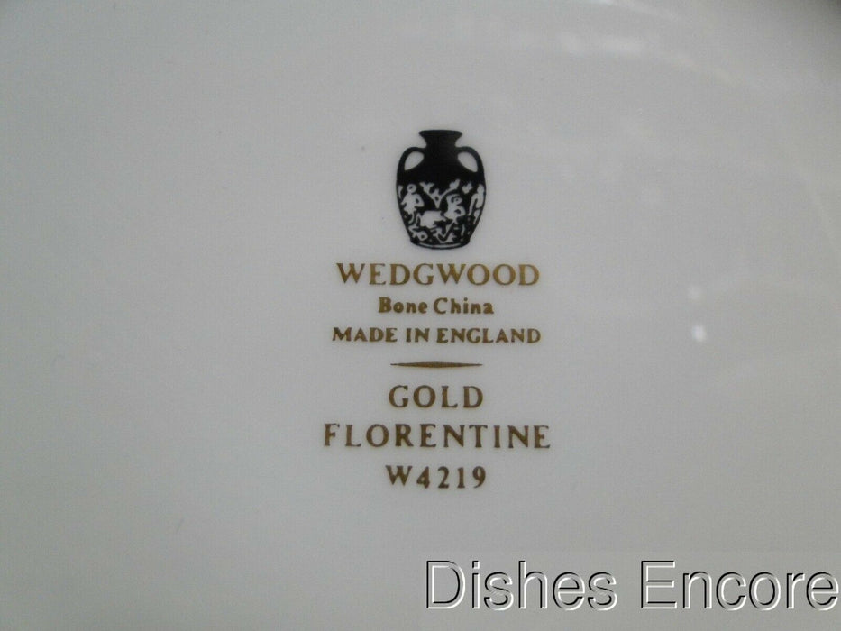 Wedgwood Gold Florentine, Dragons on White: Round Serving Bowl w/ Lid