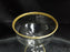 Clear w/ Double Gold Trim Gold Trim: Champagne / Sherbet (s), 4 5/8" -- CR#093