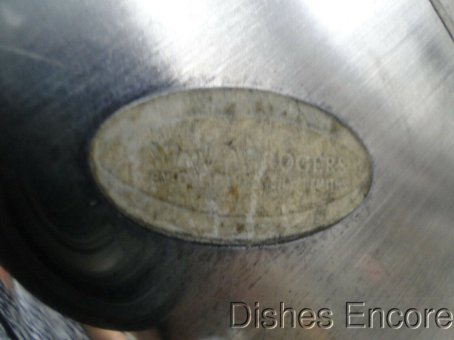 Rogers, Wm A Royal Provincial, Floral & Scrolls: Silverplate Round Tray, 12 1/4"