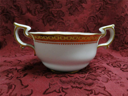 Spode R2655, White w/ Gold & Yellow Trim: Bouillon Soup Bowl (s), As Is