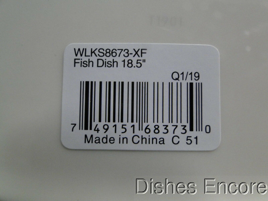 Spode Woodland King Salmon Fish: NEW Oval Platter, 18 1/2", Box