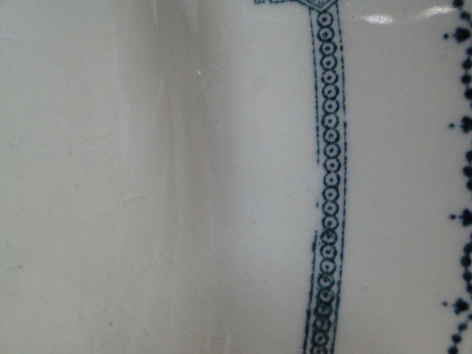 Royal Doulton Mina, Dark Blue Swags, Circles, Urns: Oval Serving Platter, 11"