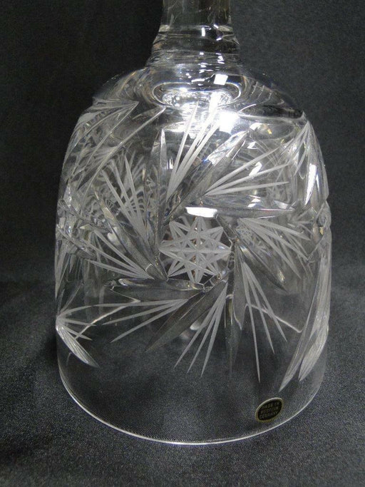 Spinning Star, Made in Western Germany: Large Cut Crystal Bell, 9 1/4", MG#236