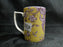 Spode Kingsley, Florals & Bird on Ochre, England: NEW Mug (s), 4 1/4", 12 oz