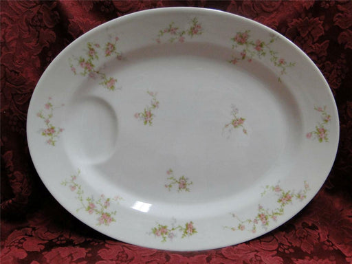 Haviland (Limoges) Pink Spray, Pink Roses: Oval Platter, 16"