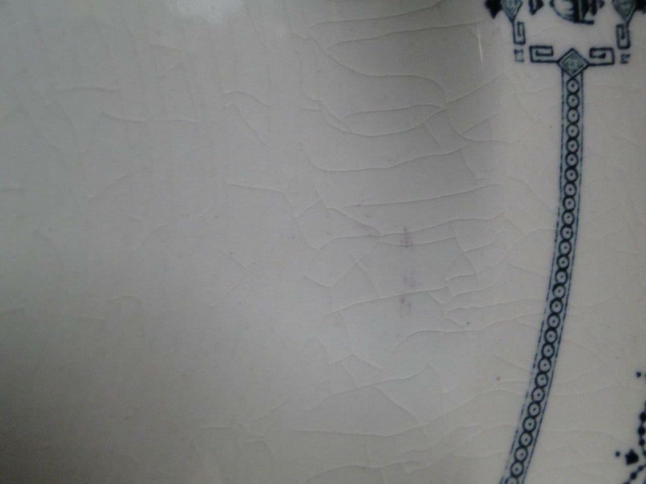 Royal Doulton Mina, Dark Blue Swags, Circles, Urns: Oval Serving Platter 10 1/4"