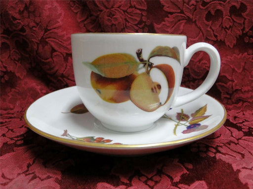 Royal Worcester Evesham Gold, Fruit: Cup & Saucer Set, 2 13/16" tall