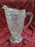 Clear, Pressed Glass w/ Curved Pattern: Serving Pitcher, 9" Tall, As Is, MG#228