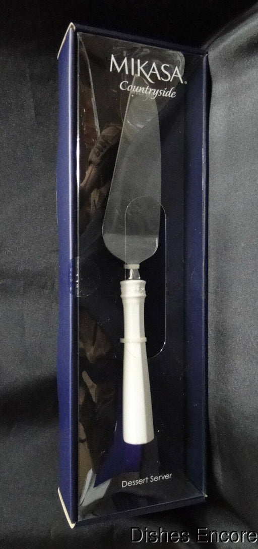 Mikasa Countryside, Stainless Steel, Porcelain Handle: NEW Dessert / Cake Server