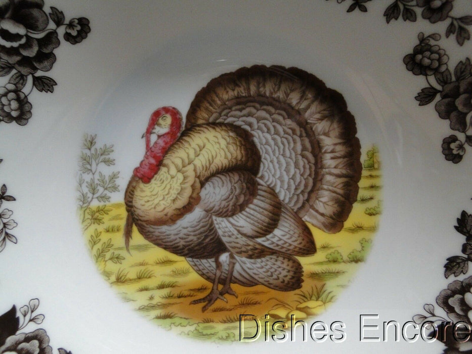 Spode Woodland Turkey Game Bird: NEW Ascot Cereal / Soup Bowl, 8", Box