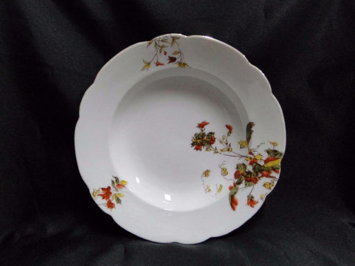 Schwalb Brothers (BSM), Coral Flowers: Rim Soup Bowl (s), 8 1/2", Gold Trim