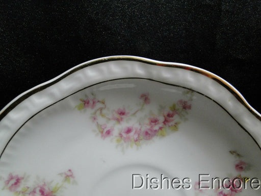 Zeh, Scherzer & Co 508, Pink Rose Garland: 4 7/8" Demitasse Saucer (s), No Cup