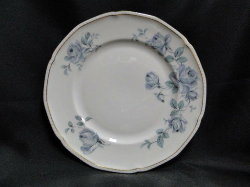 Royal Tettau Damask Rose, Blue / Green Roses: Salad Plate, 8 3/8", As Is