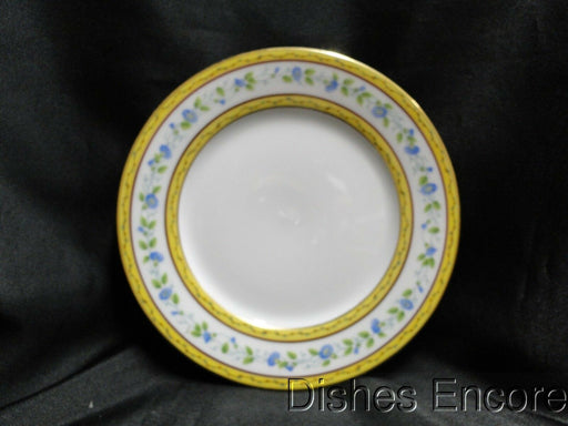 Raynaud Ceralene Morning Glory Ring, Yellow Bands: Salad Plate, 7 5/8"