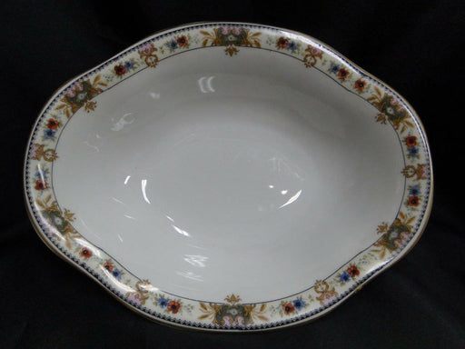 C. Tielsch Altwasser, #2251 Multicolor Floral Band: Oval Serving Bowl, 10 1/8"