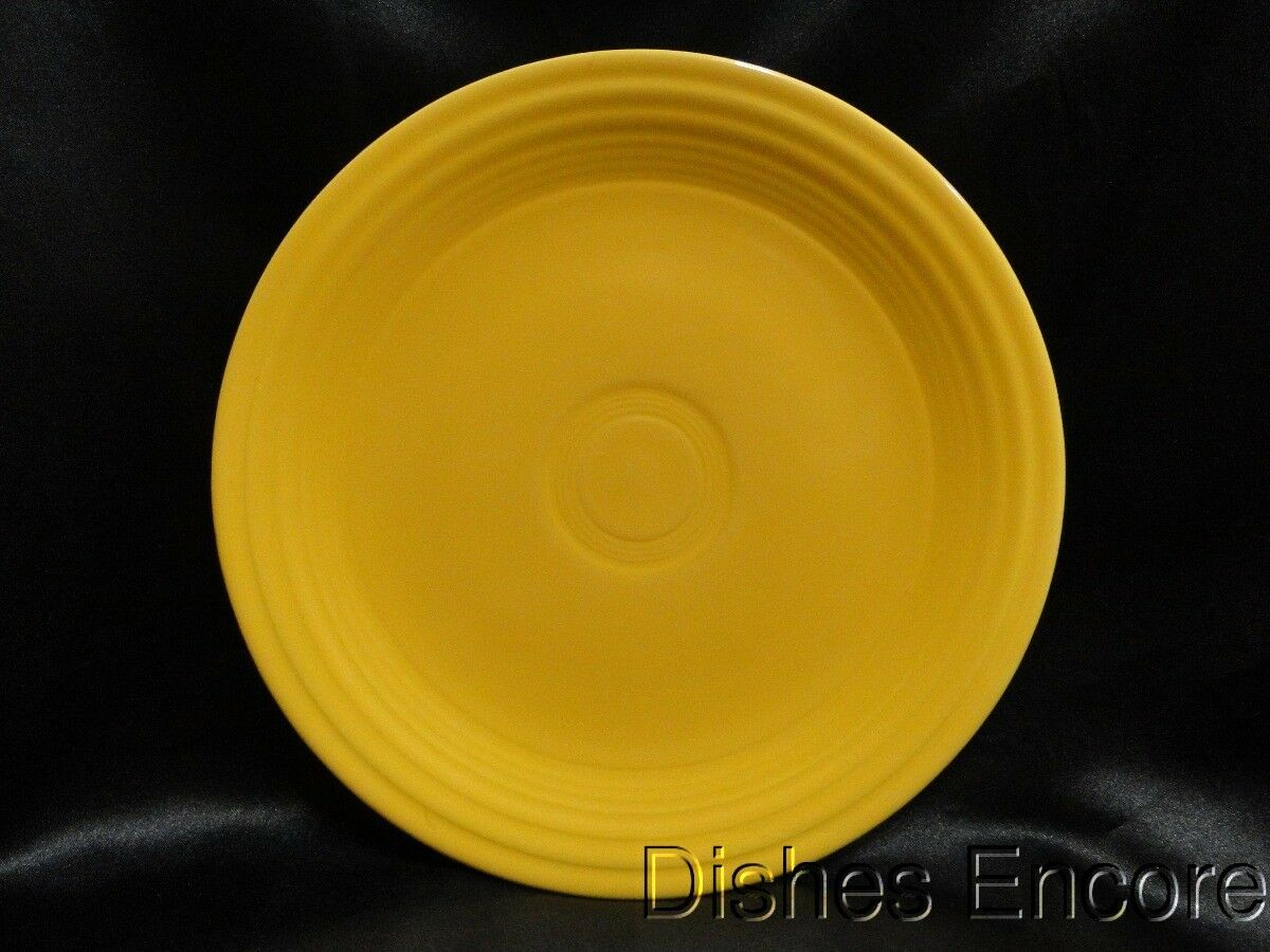 Homer Laughlin Fiesta (Old): Yellow Luncheon Plate, 9 1/2", As Is
