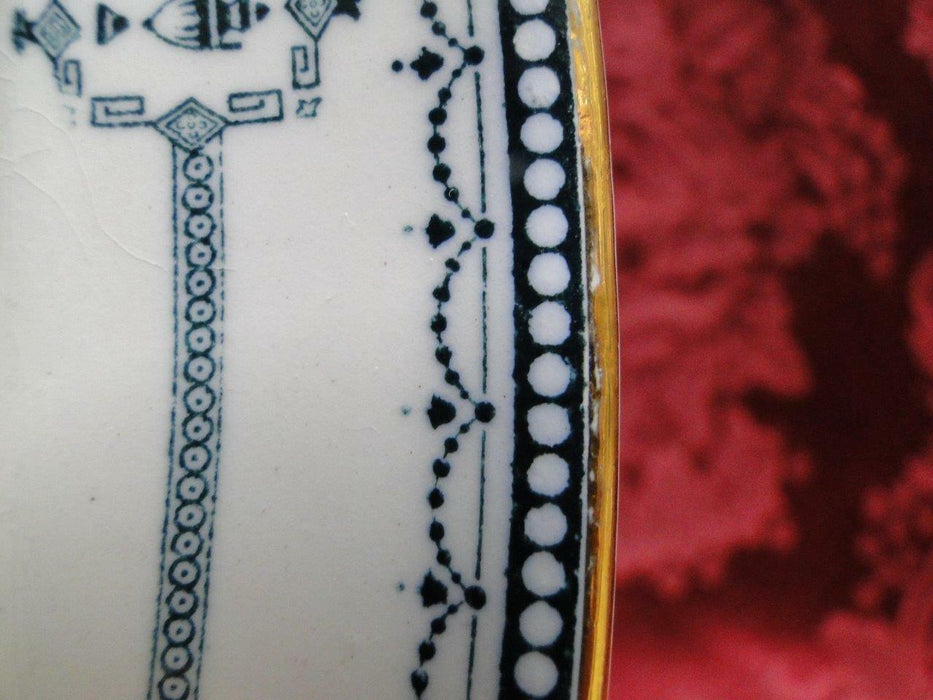Royal Doulton Mina, Dark Blue Swags, Circles, Urns: Oval Serving Platter 10 1/4"