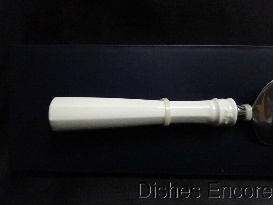 Mikasa Countryside, Stainless Steel, Porcelain Handle: NEW Dessert / Cake Server